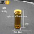 amber medical plastic child proof pill bottle